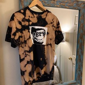 Bleached obey shirt